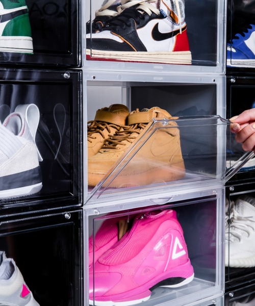 b.c.l/ビーシーエル シューズボックス(横向き)ブラック 121029（収納