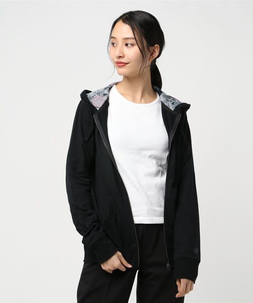DIMENSIONE danza（ディメンシオーネ ダンツァ）の「デザインパーカー（パーカー・レディース・ネイビー/ブラック・X-SMALL/SMALL/MEDIUM）」の2枚目の写真