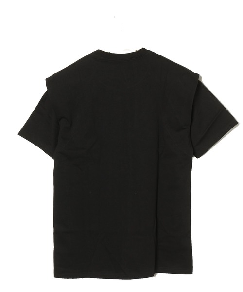 JOHN LAWRENCE SULLIVAN(ジョンローレンスサリバン)の「【JOHN LAWRENCE SULLIVAN】コットンチェックドショルダーエスエスティー(Tシャツ/カットソー・メンズ・ブラック/バーガンディー・LARGE/MEDIUM)」の6枚目の写真