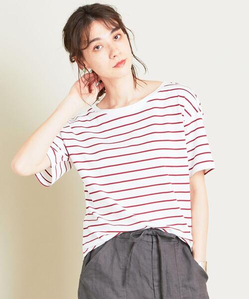 BEAUTY&YOUTH UNITED ARROWS（ビューティーアンドユースユナイテッドアローズ）の「【WEB限定】by ※∴ラウンドネックドロップスリーブTシャツ（Tシャツ/カットソー・レディース・オフホワイト/グレー/ブラック/その他2/その他1/その他3・FREE）」の5枚目の写真