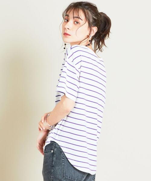 BEAUTY&YOUTH UNITED ARROWS（ビューティーアンドユースユナイテッドアローズ）の「【WEB限定】by ※∴ラウンドネックドロップスリーブTシャツ（Tシャツ/カットソー・レディース・オフホワイト/グレー/ブラック/その他2/その他1/その他3・FREE）」の6枚目の写真