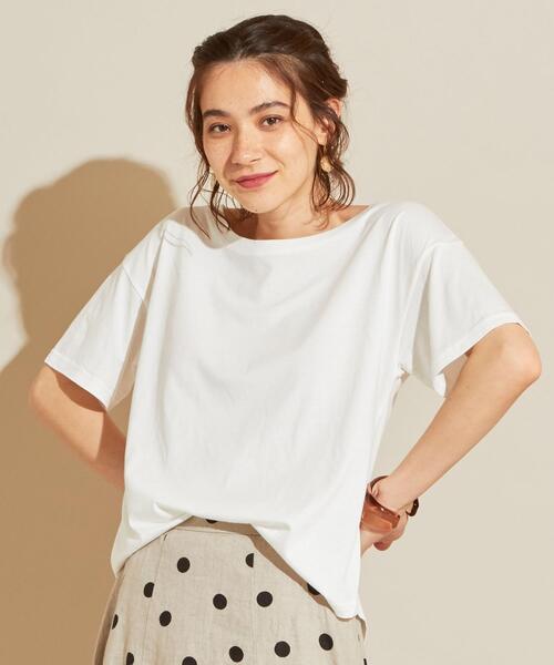 BEAUTY&YOUTH UNITED ARROWS（ビューティーアンドユースユナイテッドアローズ）の「【WEB限定】by ※∴ラウンドネックドロップスリーブTシャツ（Tシャツ/カットソー・レディース・オフホワイト/グレー/ブラック/その他2/その他1/その他3・FREE）」の2枚目の写真