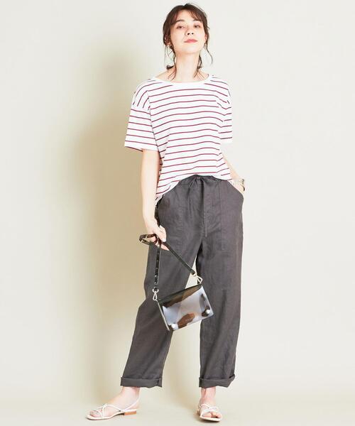 BEAUTY&YOUTH UNITED ARROWS（ビューティーアンドユースユナイテッドアローズ）の「【WEB限定】by ※∴ラウンドネックドロップスリーブTシャツ（Tシャツ/カットソー・レディース・オフホワイト/グレー/ブラック/その他2/その他1/その他3・FREE）」の8枚目の写真