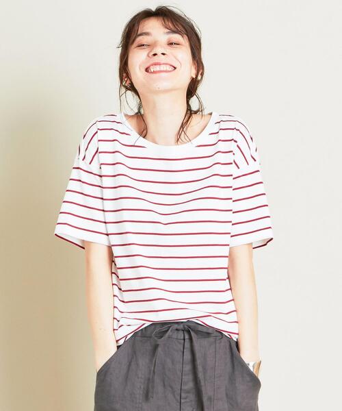 BEAUTY&YOUTH UNITED ARROWS（ビューティーアンドユースユナイテッドアローズ）の「【WEB限定】by ※∴ラウンドネックドロップスリーブTシャツ（Tシャツ/カットソー・レディース・オフホワイト/グレー/ブラック/その他2/その他1/その他3・FREE）」の12枚目の写真