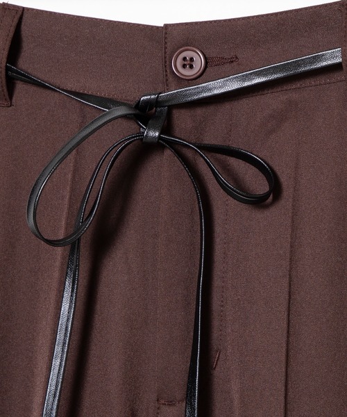 WEGO（ウィゴー）の「WEGO/【2点セット】ベルト付きスラウチパンツ（スラックス・レディース・ダークブラウン/サックスブルー・FREE）」の16枚目の写真