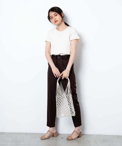 WEGO（ウィゴー）の「WEGO/クリアメッシュミニトートバッグ（トートバッグ・レディース・ブラック/ホワイト系その他・FREE）」の5枚目の写真