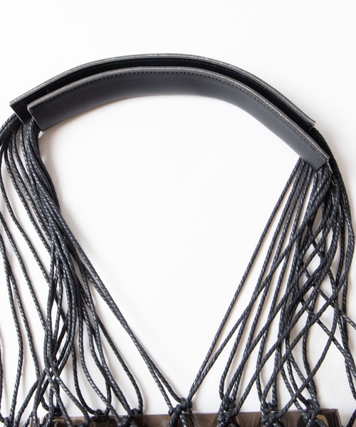 WEGO（ウィゴー）の「WEGO/クリアメッシュミニトートバッグ（トートバッグ・レディース・ブラック/ホワイト系その他・FREE）」の9枚目の写真