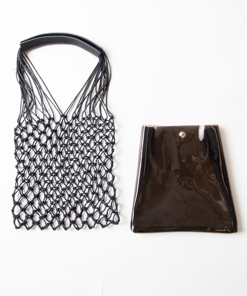 WEGO（ウィゴー）の「WEGO/クリアメッシュミニトートバッグ（トートバッグ・レディース・ブラック/ホワイト系その他・FREE）」の12枚目の写真