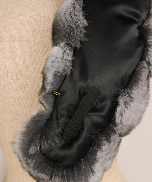 ナチュラルチンチラ マフラー（マフラー）｜sankyo shokai