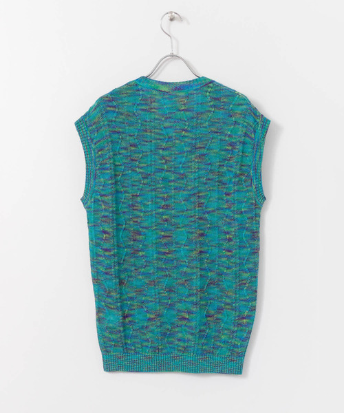 mando（マンド）の「mando　KNIT VEST∴（ベスト・メンズ・ブルー・1/2）」の5枚目の写真