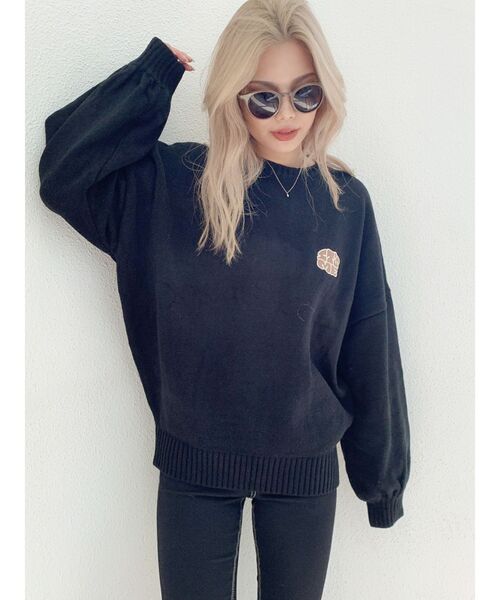 GYDA（ジェイダ）の「EYE CANDYジャガードニットTOPS（ニット/セーター・レディース・ブラック/ベージュ/その他/その他2・FREE）」の15枚目の写真