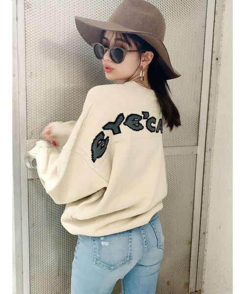 GYDA（ジェイダ）の「EYE CANDYジャガードニットTOPS（ニット/セーター・レディース・ブラック/ベージュ/その他/その他2・FREE）」の12枚目の写真