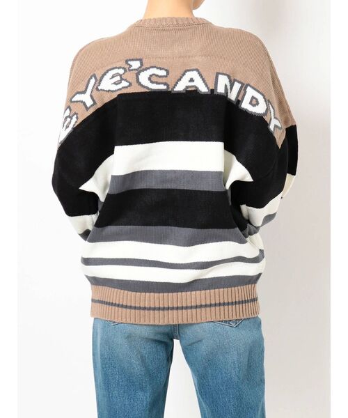 GYDA（ジェイダ）の「EYE CANDYジャガードニットTOPS（ニット/セーター・レディース・ブラック/ベージュ/その他/その他2・FREE）」の9枚目の写真