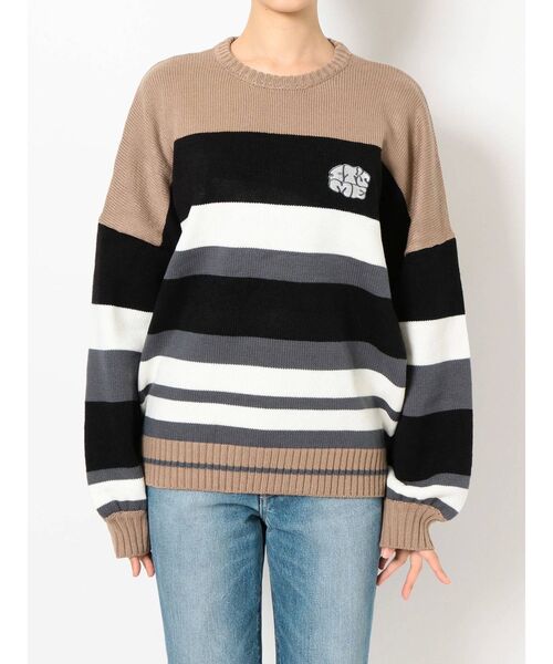 GYDA（ジェイダ）の「EYE CANDYジャガードニットTOPS（ニット/セーター・レディース・ブラック/ベージュ/その他/その他2・FREE）」の6枚目の写真