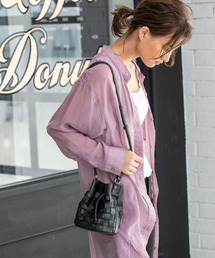 Edit Sheen | 太編み巾着ミニショルダー(ショルダーバッグ)