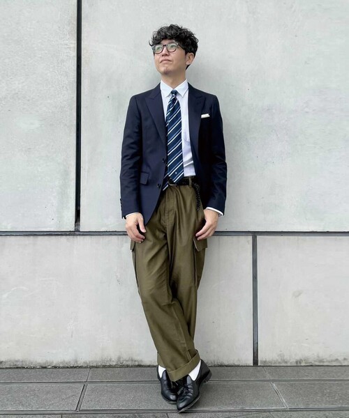 DRESSTERIOR（ドレステリア）の「◆レジメンタルストライプ柄ネクタイ（ネクタイ・メンズ・ダークグリーン系5/ダークブラウン系5/ブルー系5/ネイビー系9・00）」の5枚目の写真