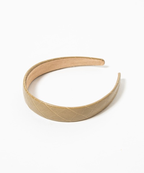 WEGO(ウィゴー)の「WEGO/パイソン柄ワイドカチューシャ(カチューシャ・レディース・ブラウン/ベージュ/ブラック/カーキ・FREE)」の4枚目の写真