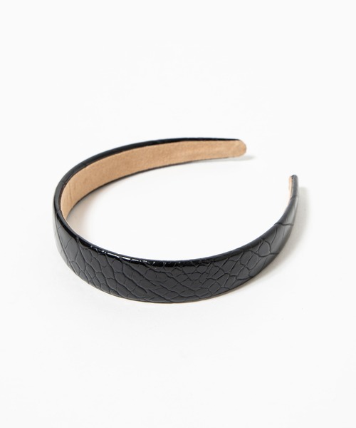 WEGO(ウィゴー)の「WEGO/パイソン柄ワイドカチューシャ(カチューシャ・レディース・ブラウン/ベージュ/ブラック/カーキ・FREE)」の2枚目の写真