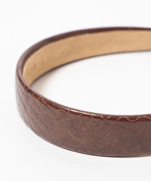 WEGO(ウィゴー)の「WEGO/パイソン柄ワイドカチューシャ(カチューシャ・レディース・ブラウン/ベージュ/ブラック/カーキ・FREE)」の9枚目の写真