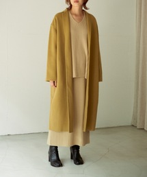 【値下げ】アウターサンセット ウールボア ロングコート 辺見えみり 新品 値下げ】アウターサンセット ウールボア ロングコート 辺見