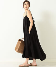 BEAMS LIGHTS | normment / バック レースアップ ストラップ ドレス(ワンピース)