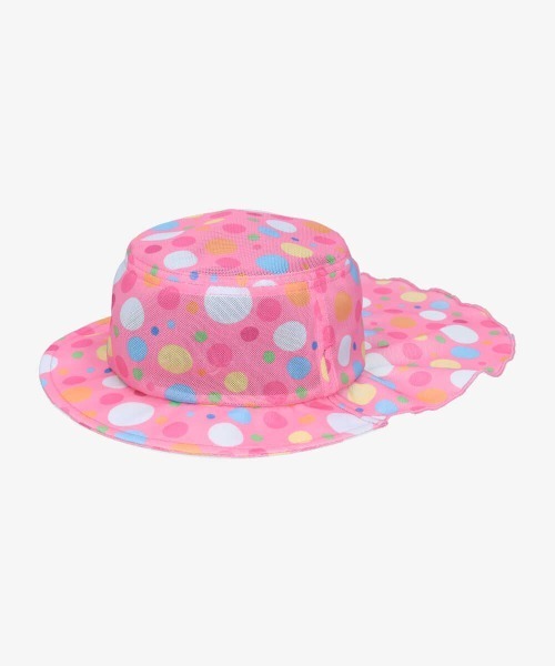 OVERRIDE（オーバーライド）の「ｷｯｽﾞ ｽｲﾑﾀﾚﾂｷﾊｯﾄﾄﾞｯﾄ（ハット・キッズ・ピンク・FREE）」の8枚目の写真
