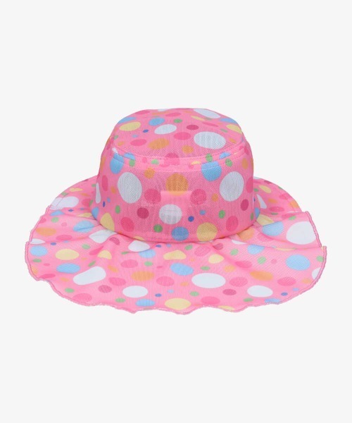 OVERRIDE（オーバーライド）の「ｷｯｽﾞ ｽｲﾑﾀﾚﾂｷﾊｯﾄﾄﾞｯﾄ（ハット・キッズ・ピンク・FREE）」の6枚目の写真