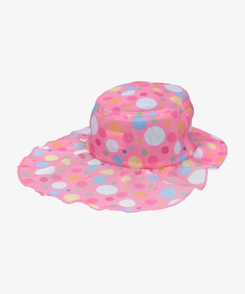OVERRIDE（オーバーライド）の「ｷｯｽﾞ ｽｲﾑﾀﾚﾂｷﾊｯﾄﾄﾞｯﾄ（ハット・キッズ・ピンク・FREE）」の5枚目の写真
