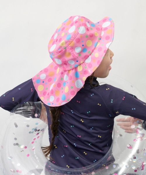 OVERRIDE（オーバーライド）の「ｷｯｽﾞ ｽｲﾑﾀﾚﾂｷﾊｯﾄﾄﾞｯﾄ（ハット・キッズ・ピンク・FREE）」の12枚目の写真