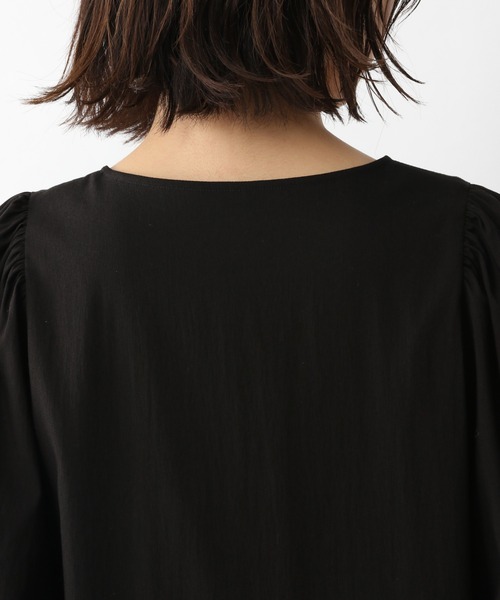 A part by（アパートバイ）の「Vボタンキリカエフレアワンピース  931695（ワンピース・レディース・ブラック/ライトベージュ/ブラウン系その他2/ブルー系その他4・FREE）」の20枚目の写真