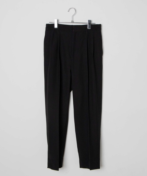 LUCY(ルーシー)の「LUCY/【セットアップ対応商品】STRETCH 2TACK TPD SLACKS(スラックス・メンズ・ブルー/ピンク/ベージュ系その他/ブラック・MEDIUM/LARGE)」の3枚目の写真
