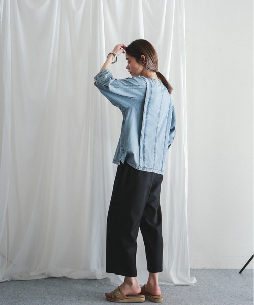 FIL DE FER（フィルデフェール）の「6.5ozデニム ボリューム袖