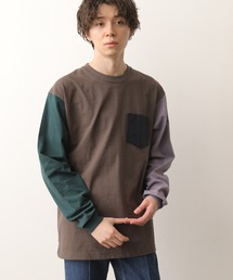 JUNRED | 【別注】BEN DAVIS マルチカラー切替ロンT(Tシャツ/カットソー)