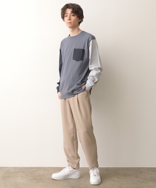 JUNRED(ジュンレッド)の「【別注】BEN DAVIS マルチカラー切替ロンT(Tシャツ/カットソー・メンズ・ホワイト/ダークブラウン/ブルー系その他4・LL/M/L)」の17枚目の写真