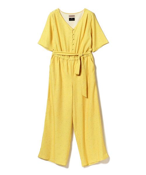 BEAMS LIGHTS（ビームスライツ）の「BEAMS LIGHTS / DEVEAUX 変形 DOT オールインワン（つなぎ/オールインワン・レディース・ブラック/イエロー・38/36）」の9枚目の写真