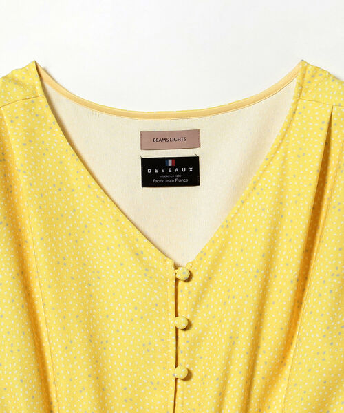 BEAMS LIGHTS（ビームスライツ）の「BEAMS LIGHTS / DEVEAUX 変形 DOT オールインワン（つなぎ/オールインワン・レディース・ブラック/イエロー・38/36）」の10枚目の写真