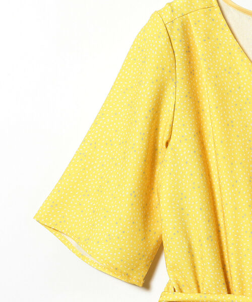 BEAMS LIGHTS（ビームスライツ）の「BEAMS LIGHTS / DEVEAUX 変形 DOT オールインワン（つなぎ/オールインワン・レディース・ブラック/イエロー・38/36）」の11枚目の写真