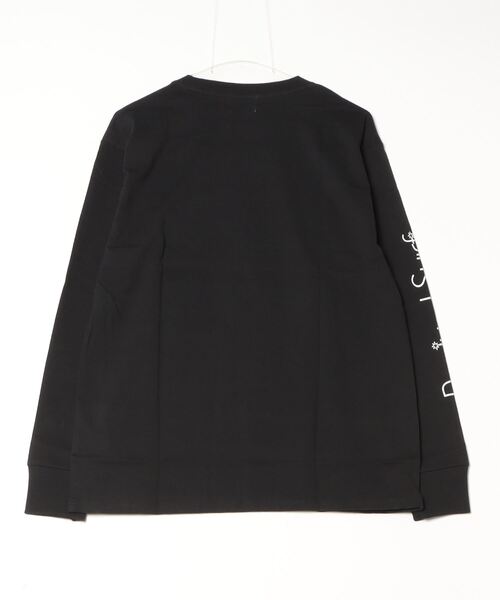 Bling Leads(ブリングリーズ)の「16/- 天竺 イラストプリント クルーネック ロング Tシャツ(Tシャツ/カットソー・メンズ・ブラック/杢グレー/ホワイト/オレンジ・L/M)」の5枚目の写真