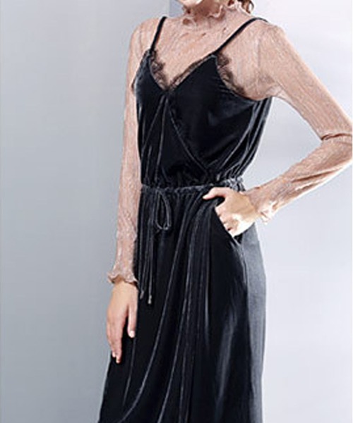 ANOTHER S（アナザーエス）の「フレアスリーブシアー タートルネックプルオーバー（Tシャツ/カットソー・レディース・ブラック/ベージュ/ピンク/ブルー・FREE）」の5枚目の写真