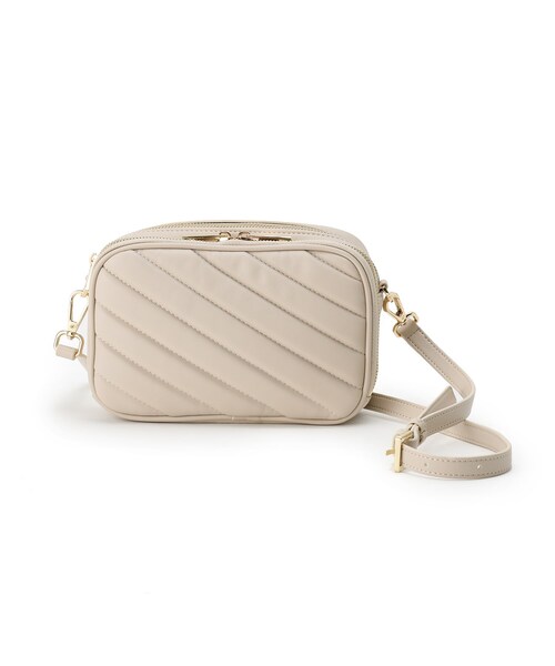 SOUP（スープ）の「◆キルティングミニショルダー（ショルダーバッグ・レディース・ブラック/ピンク系/ライトグリーン/アイボリー・00）」の2枚目の写真