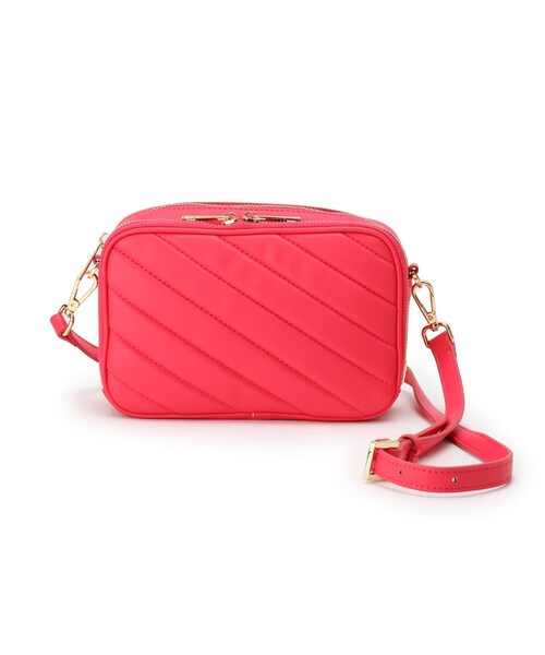 SOUP（スープ）の「◆キルティングミニショルダー（ショルダーバッグ・レディース・ブラック/ピンク系/ライトグリーン/アイボリー・00）」の5枚目の写真