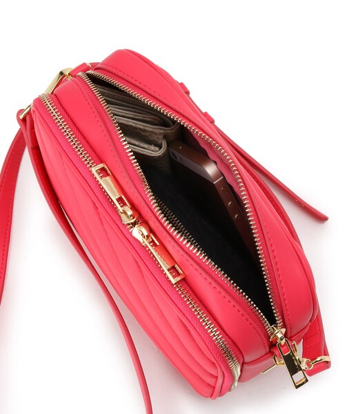 SOUP（スープ）の「◆キルティングミニショルダー（ショルダーバッグ・レディース・ブラック/ピンク系/ライトグリーン/アイボリー・00）」の9枚目の写真