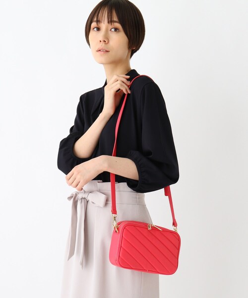 SOUP（スープ）の「◆キルティングミニショルダー（ショルダーバッグ・レディース・ブラック/ピンク系/ライトグリーン/アイボリー・00）」の10枚目の写真