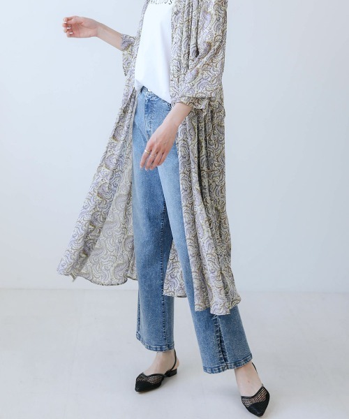 Bou Jeloud（ブージュルード）の「ペイズリーギャザーワンピース（ワンピース・レディース・ブラック/オフホワイト・38）」の19枚目の写真