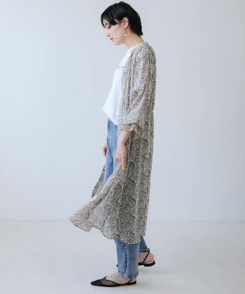 Bou Jeloud（ブージュルード）の「ペイズリーギャザーワンピース（ワンピース・レディース・ブラック/オフホワイト・38）」の12枚目の写真