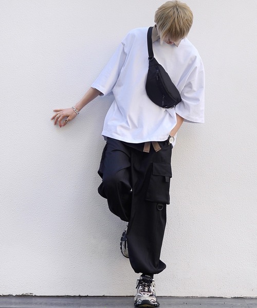 act'm（アクトム）の「ミリタリー ボリューム バルーンシルエット カーゴパンツ（カーゴパンツ・メンズ・ブラック/グレイッシュベージュ・S/M/L）」の8枚目の写真