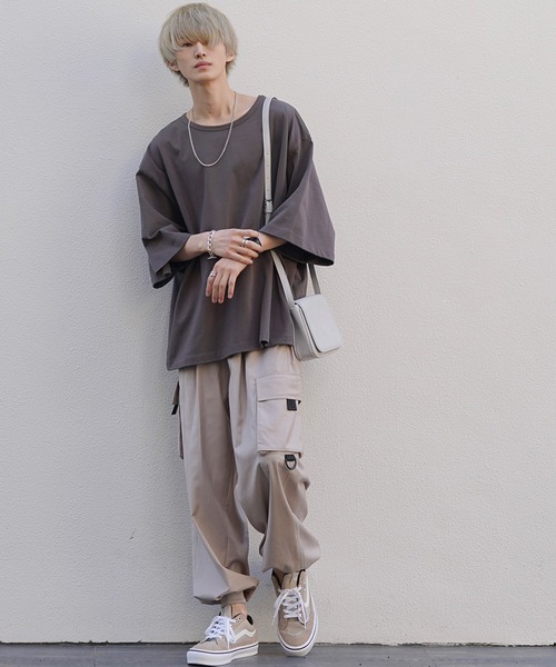 act'm（アクトム）の「ミリタリー ボリューム バルーンシルエット カーゴパンツ（カーゴパンツ・メンズ・ブラック/グレイッシュベージュ・S/M/L）」の10枚目の写真