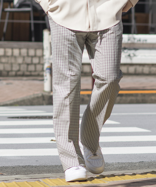 JOINT WORKS(ジョイントワークス)の「パジャマチェックフレアパンツ(その他パンツ・メンズ・レッド/グレー・MEDIUM/LARGE)」の14枚目の写真