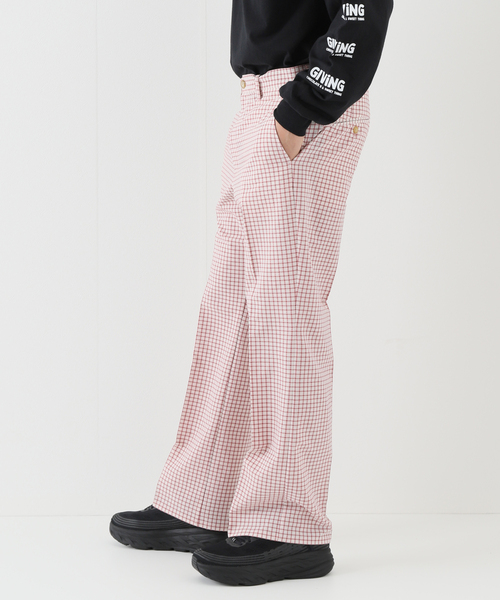 JOINT WORKS(ジョイントワークス)の「パジャマチェックフレアパンツ(その他パンツ・メンズ・レッド/グレー・MEDIUM/LARGE)」の8枚目の写真