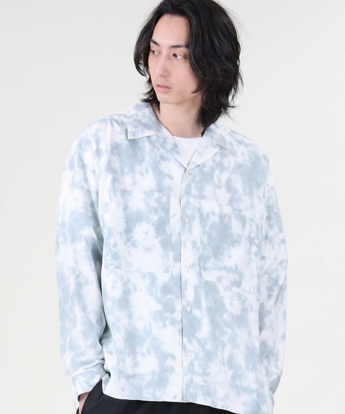 BACK NUMBER（バックナンバー）の「【BACK NUMBER】タイダイプリントシャツ（シャツ/ブラウス・メンズ・ベージュ/ライラック/ケリー・XL/M/L）」の11枚目の写真